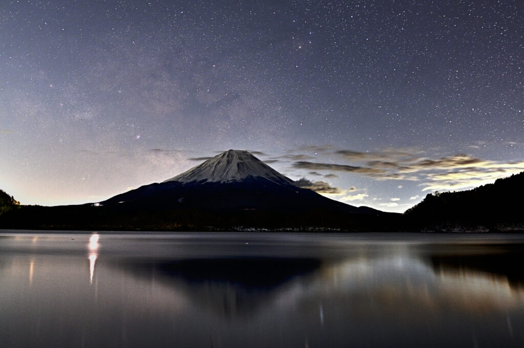 富士山と天の川