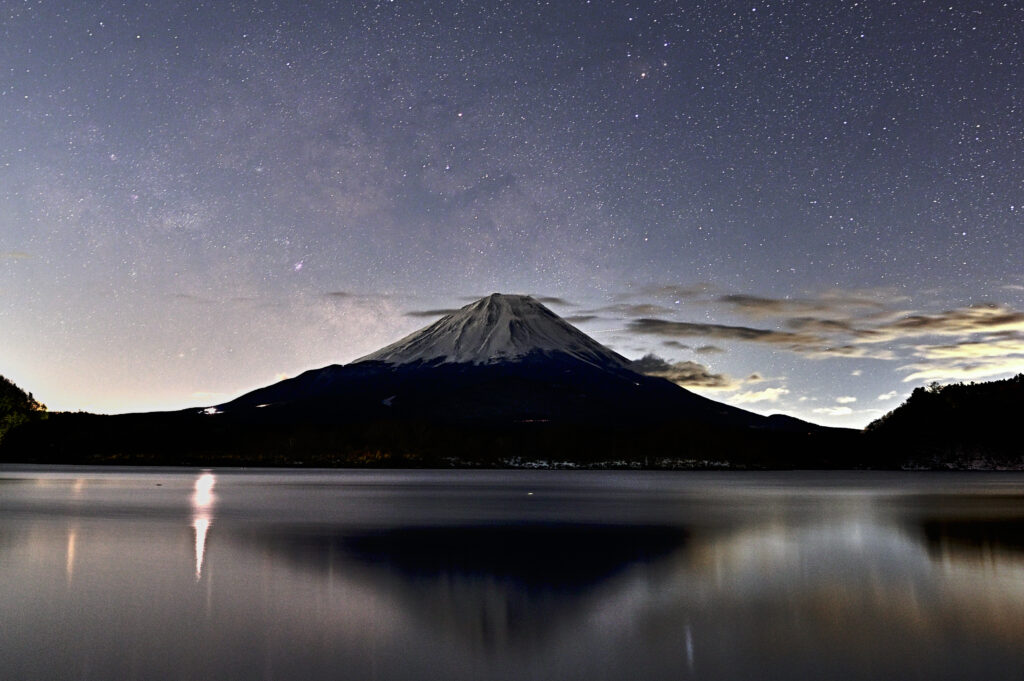 富士山と天の川